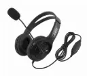 DIADEMA AUDIFONOS DOBLE JACK 3.5MM PARA PC MICROFONO COMODOS CALL CENTER