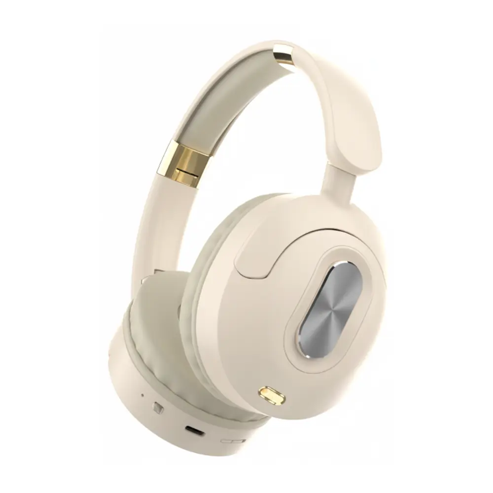 DIADEMA AUDIFONOS BLUETOOTH CREMA BEIGE 200MAH 5H COMODO