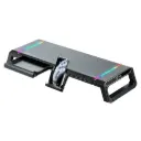 BASE PARA MONITOR STAND RGB 4 USB BOTON PORTA CELULAR STAND