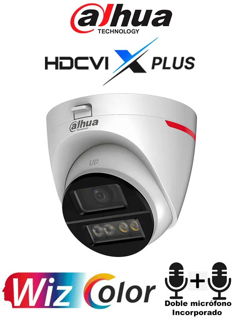 CAMARA DE SEGURIDAD DOMO 5 MEGAPIXELES 5MP 50M WIZCOLOR  