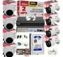 KIT DE 8 CAMARAS DE SEGURIDAD 5MP DAHUA CCTV + BALA