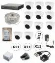 KIT DE 11 CAMARAS DE SEGURIDAD 5MP DAHUA CCTV ULTRA HD