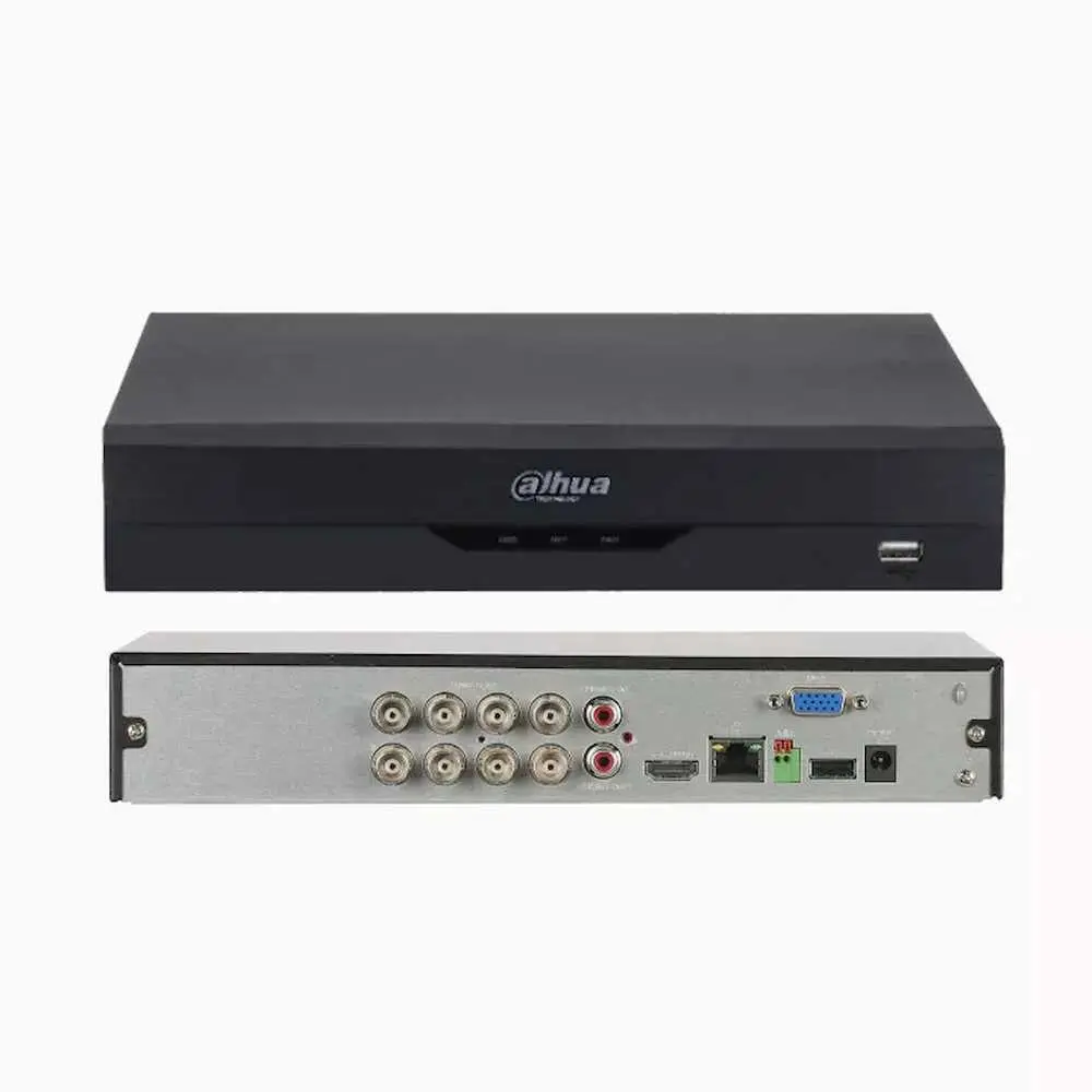 DVR DE 8 CANALES 5MP H265+ WIZSENSE IA PROTECCION PERIMETRAL FACIAL 4K HDMI 