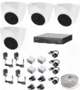 KIT DE 4 CAMARAS DE SEGURIDAD 5MP ULTRA HD DAHUA CCTV 