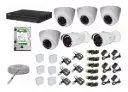 KIT DE 6 CAMARAS DE SEGURIDAD DOMO Y BALA 1080P DAHUA CCTV 