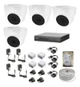 KIT DE 4 CAMARAS DE SEGURIDAD 5MP ULTRA HD DAHUA CCTV + DISCO