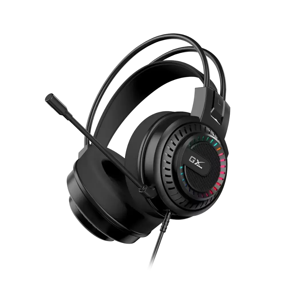 DIADEMAS GAMER RGB GENIUS USB 50MM STEREO USB 