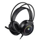 DIADEMA AUDIFONOS GAMER RGB USB 7.1 ULTRA BASS CUERINA PU 