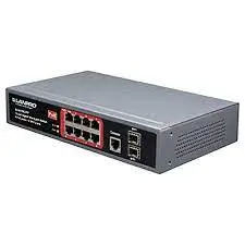 SWITCH POE ADMINISTRABLE DE 8 PUERTOS GIGABIT + 2 PUERTOS SFP 150W