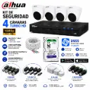 KIT DE 4 CAMARAS DE SEGURIDAD 1080P DAHUA CCTV + BALA 