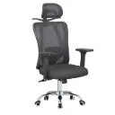 SILLA GERENCIAL LONGYI RECLINABLE PERCHERO BRAZO 2D BASE CROMO