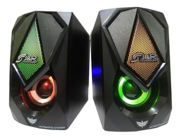 [J5200] PARLANTES SPEAKERS 2.0 6W JYR J5200 USB 7 COLORES LED