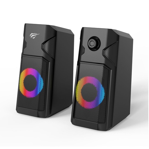 [SK204] PARLANTES USB 2.0 5WX2 RMS, MODELO SK204, NEGRO