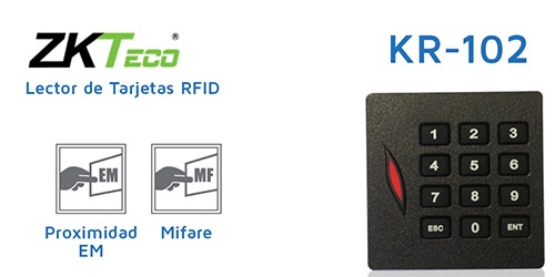 [KR102] KR102 - LECTOR DE TARJETAS RFID PARA CONTROL DE ACCESO