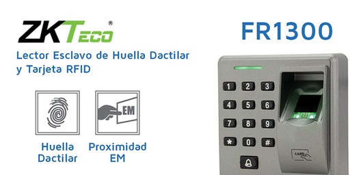 [FR1300] LECTOR DE HUELLA, TECLADO, PROXIMIDAD, COMPATIBLE CON PANELES