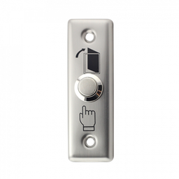 [EX-801A] BOTON DE SALIDA PUSH GRIS METALICO