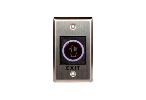 [TLEB102] BOTON NO TOUCH METALICO RECTANGULOR