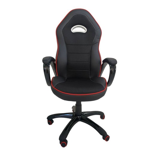 [003-981] SILLA GAMER WILLIAMS BASE NYLON /ESPALDAR Y ASIENTO MALLA Y CUERO SINTETICO