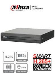 [DH-XVR1B08-I] XVR 8CH + 4CH IP GRABACION HASTA 1080N HDMI 1 E/S RCA 1 SATA H.265+ AI CODING SMDPLUS