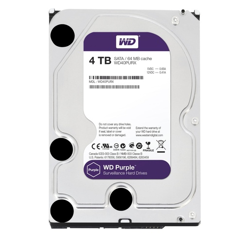 [DP4T] DISCO DURO DE 4TB TERAS WD WESTER PURPURA DVR 3 AÑOS