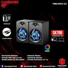 [SK706] PARLANTE GAMER RETROILUMINADO USB Y 3.5M 6WATTS