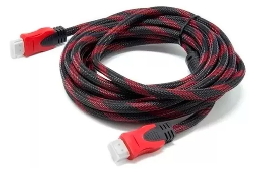 [HDMI1.5M] CABLE HDMI DE 1.5 METROS ENMALLADO ROJO 1080P