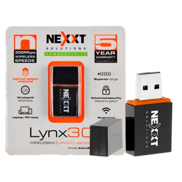 [LYNX301-AC] USB ADAPTADOR WIFI 300MBPS NEXXT 2.4GHZ USB 2.0