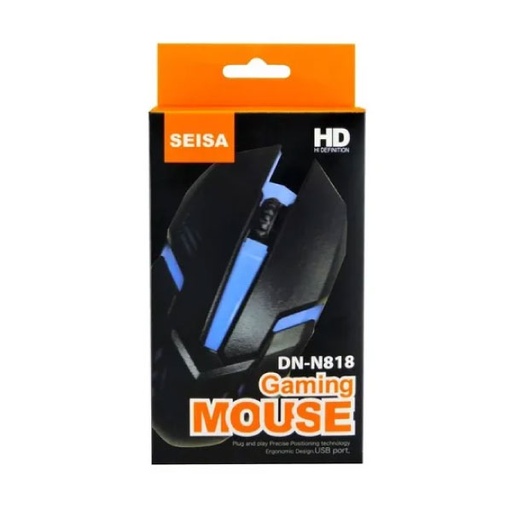 [DN-N818] MOUSE GAMER SIESA USB 3 BOTONES RETROILUMINADO