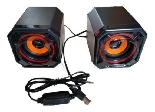 [CS2-BLK] PARLANTES SONIDO WESDAR PARA PC USB 2.0 3.5MM 6W