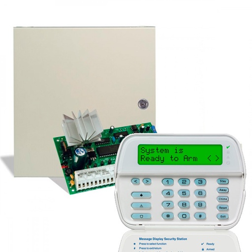 [PC585CLCSPA-2] KIT PANEL DE ALARMA HÍBRIDO DSC CLASSIC, INCLUYE TARJETA PC585 DE 4 ZONAS Y TECLADO LED PC1555RKZ DE 8 ZONAS
