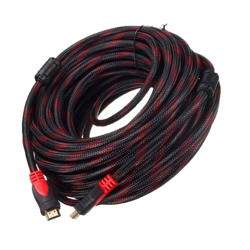 [HDMI20] CABLE HDMI DE 20 METROS ENMALLADO REDONDO 1080P