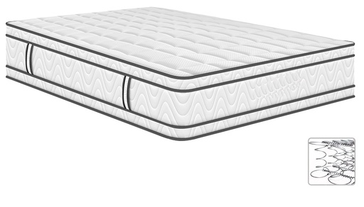 [PILLOW100X190] COLCHON ORTOPEDICO PILLOW TOP 100 X 190 RESORTES