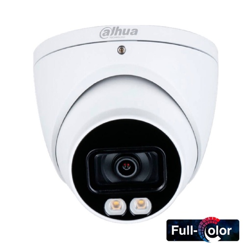 [DH-HAC-HDW1209TLQN-LED-0280B] CAMARA 4 EN 1 FULLCOLOR 1080P TIPO DOMO SEMIMETALICO 2,8MM FOV 106° LUZ VISIBLE 20M IP67