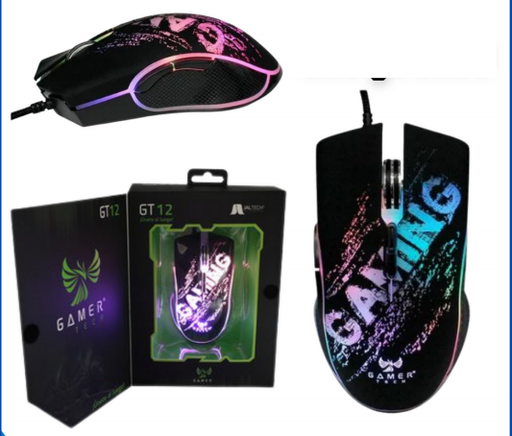 [GT12] MOUSE GAMER PROGRAMABLE RUSHER 7200DPI
