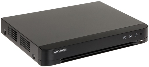 [iDS-7216HQHI-M1/S] DVR 16CH TURBO 4MP lite 1BAHIA/10TB H.265+ ANALITICAS 30FPS HDMI/VGA METAL 2nd Gen AcuSense HIKVISION