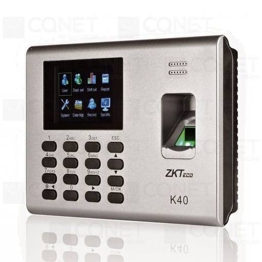 [K40] CONTROL DE ACCESO K40 ZKTECO TCP/IP 1000 HUELLAS TARJETA ID