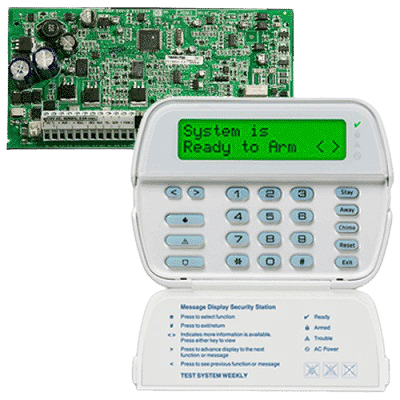 [PC1832CLC14SPA] KIT PANEL PC1832 Y TECLADO PK5501 CABLEADO DSC