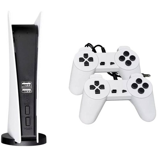 [GS5] CONSOLA GS5 POLY STATION 200 JUEGOS + 2 CONTROLES BLANCO