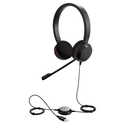 [4999-823-109] DIADEMA PROFESIONAL JABRA EVOLVE 20 MS STEREO USB CALL CENTER