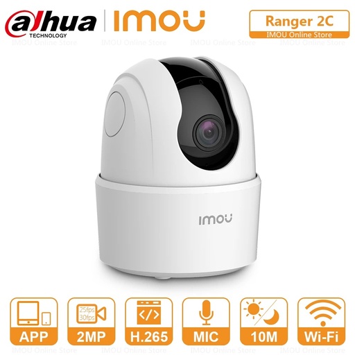 [IPC-TA22CN-D-IMOU] CAMARA RANGER 2C 2MP@30FPS IR 10M SMART TRACKING AUDIO SLOT MICRO SD WIFI