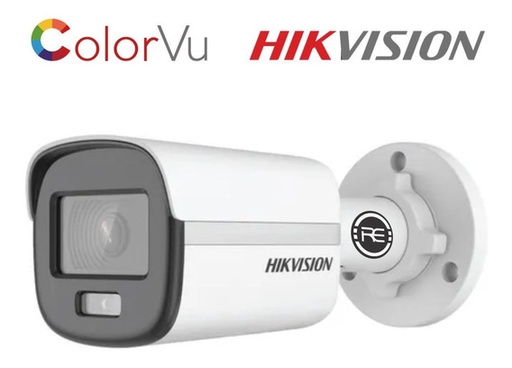 [DS-2CE10DF0T-PF(2.8mm)] CAMARA TURBO 1080P BALA F2.8mm 0.001LUX F1.0 24/7 COLORVU LUZ BLANCA 20M 3D DNR DWDR IP67 PLASTICA HIKVISION
