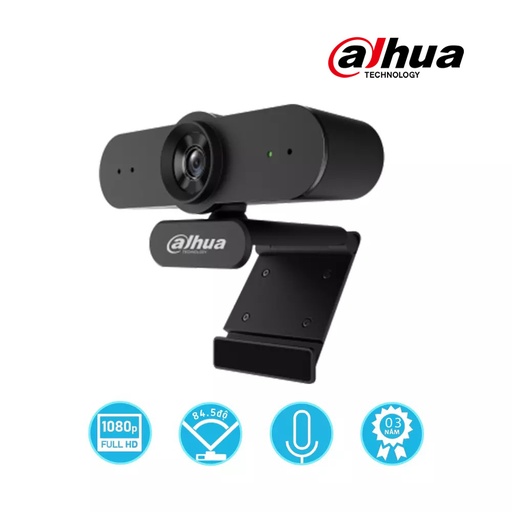 [HTI-UC320] CAMARA USB 2MP@30FPS CMOS FOV 84.5° LENTE FIJO COLOR NEGRO MATE MIC INCORPORADO