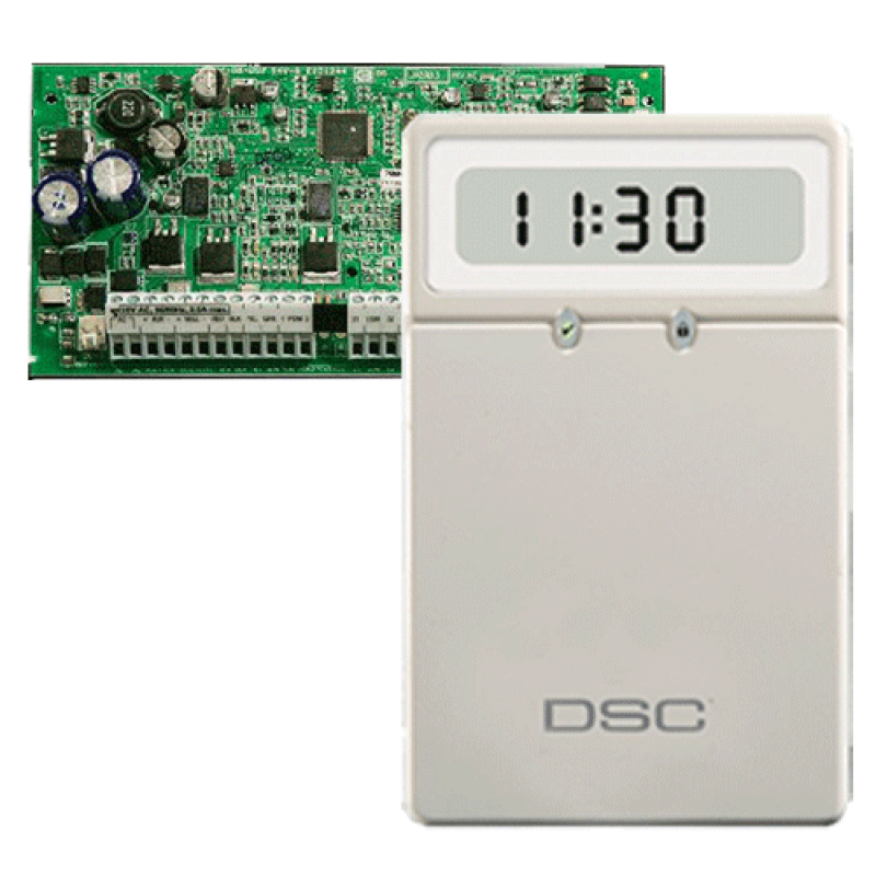 KIT DSC ALARMA PANEL PC1832 + TECLADO LCD5511 SIN CAJA METALICA ...