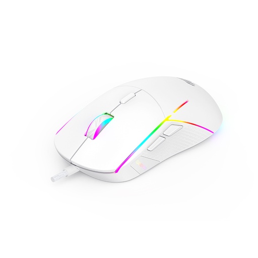 [MS961] MOUSE GAMER PROFESIONAL BLANCO SOFTWARE 12000 DPI USB