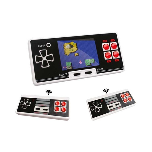 [HT911] CONSOLA POLY STATION PORTABLE 200 JUEGOS UNITEC + 2 CONTROLES INALAMBRICOS