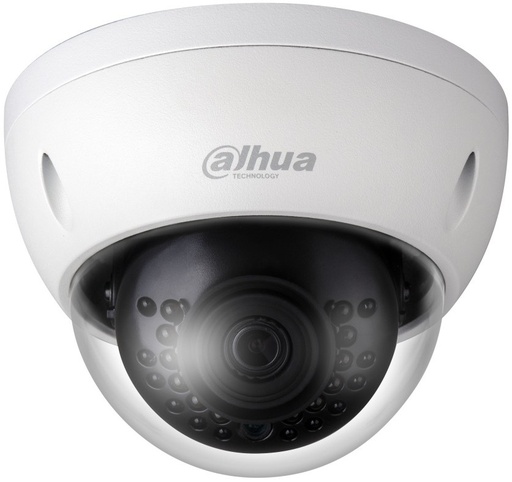 [DH-IPC-HDBW1431EN-S-0280B-S2] CAMARA IP TIPO DOMO METALICO 4MP@30FPS 2,8MM FOV 104° WDR 120DB IP67 IK10 H.265+ IR 30M 2 IVS POE