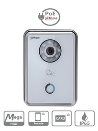 [DHI-VTO6210BW] DHI-INTERCOM IP BLANCO VIDRIO TEMPLADO 1/4”1MP CMOS FOV 70° 1 BOTON IP65 12VDC
