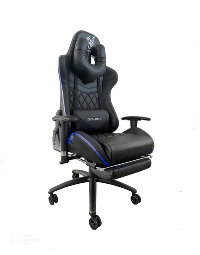 [108048RGB] SILLA GAMER RECLINABLE ERGONOMICA NEGRA KITSUNE RGB RETROILUMINADA