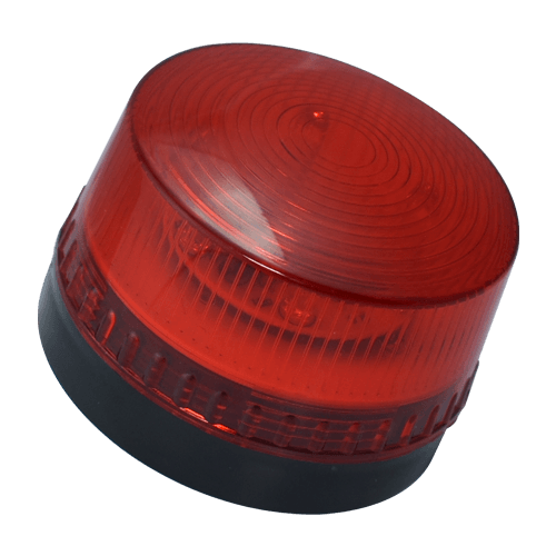 [SL01] LUZ ESTROBOSCOPICA 12VDC MAX 300 MA MATERIAL PC COLOR ROJO