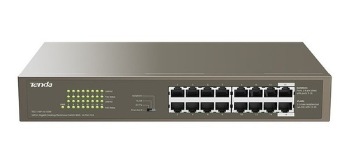 [G1116P-16-150W] SWITCH POE 16 PUERTOS GIGABIT IEEE 802.3 AF/AT SALIDA TOTAL MAX 135W 4 MODOS DE OPERACIÓN